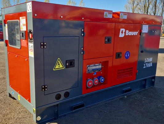 Gerador Diesel Bauer GFS-12 ATS — 17 kVA Trifásico Novo