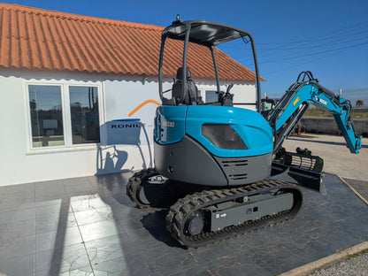 Mini Escavadora MESSERSI M28-U com 3 balde e engate rapido