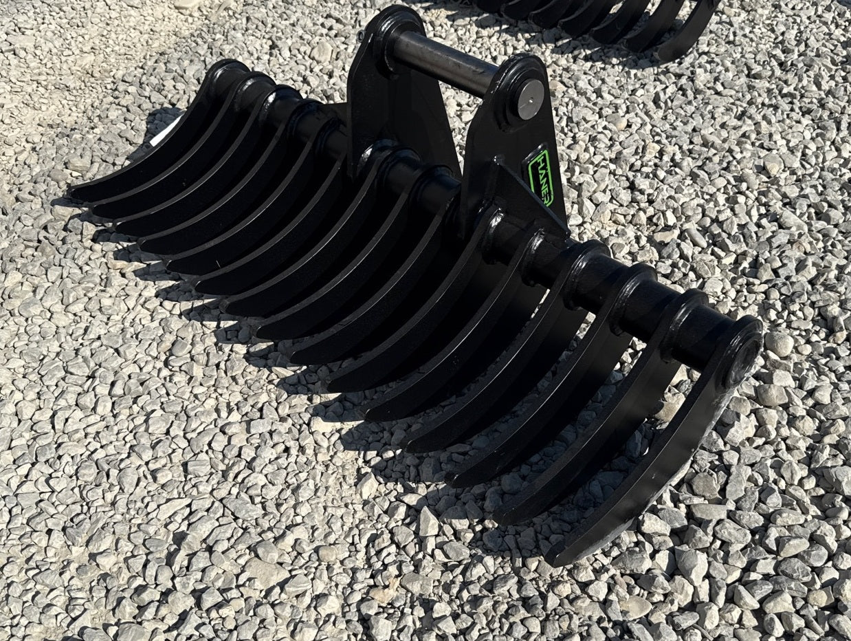 Ancinho para Escavadora Haener HBR1000-P45A 1000 mm | 2–6 Ton | Novo 2026