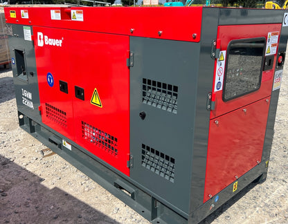 Gerador Diesel Bauer GFS-16 ATS 20 kVA Trifásico Insonorizado | Novo 2025