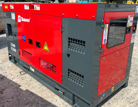 Gerador Diesel Bauer GFS-16 ATS 20 kVA Trifásico Insonorizado | Novo 2025
