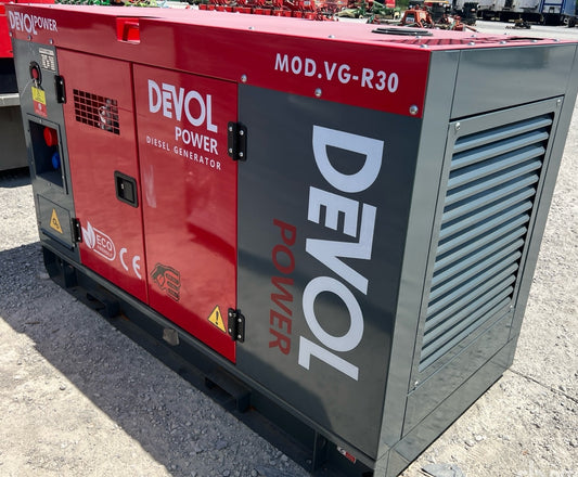 Gerador Diesel DEVOL VG-R30 30 kW / 37,5 kVA Trifásico Insonorizado | Novo 2026