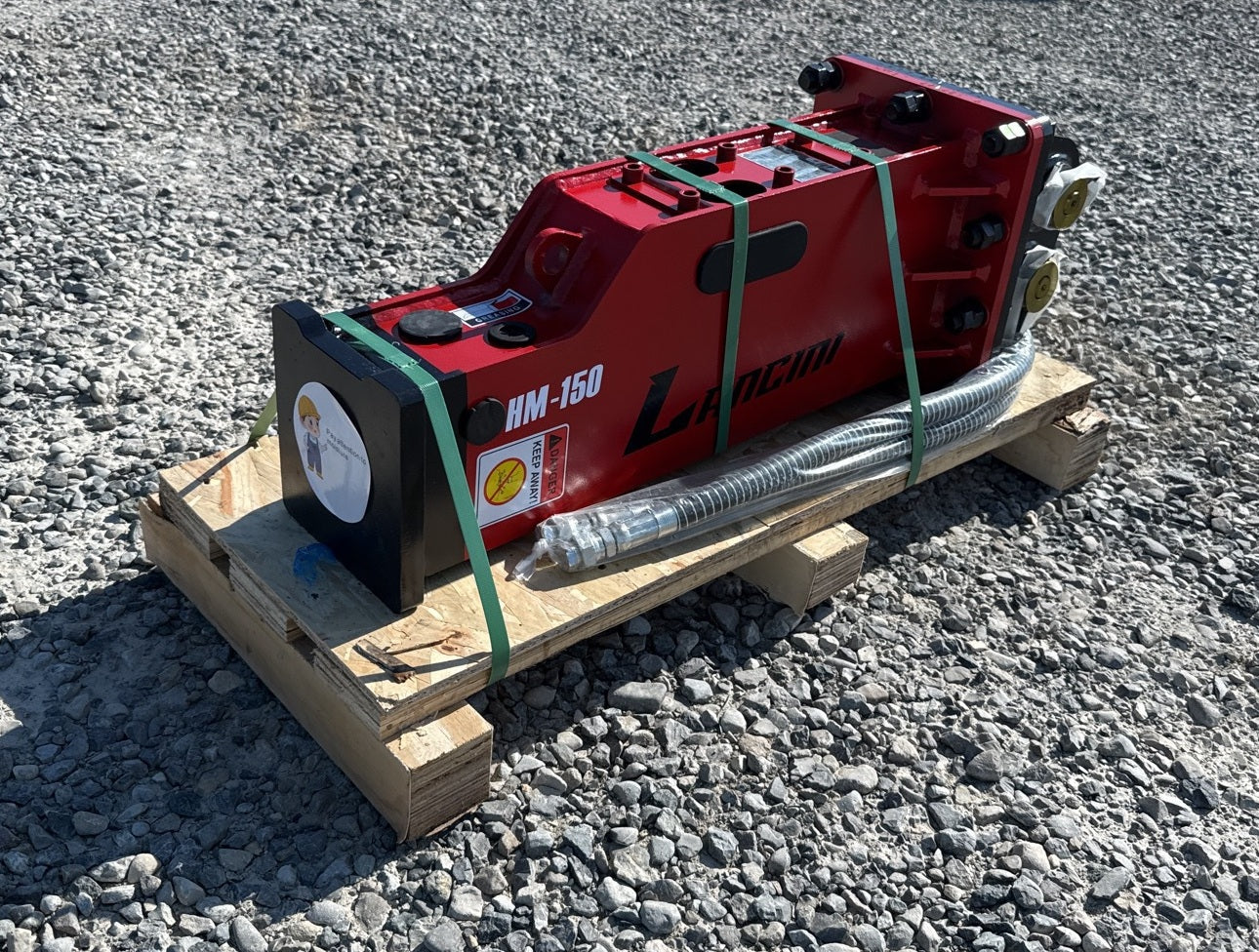 Martelo hidráulico LANCINI HM-150 para miniescavadoras entre 1,5 e 4,5 toneladas