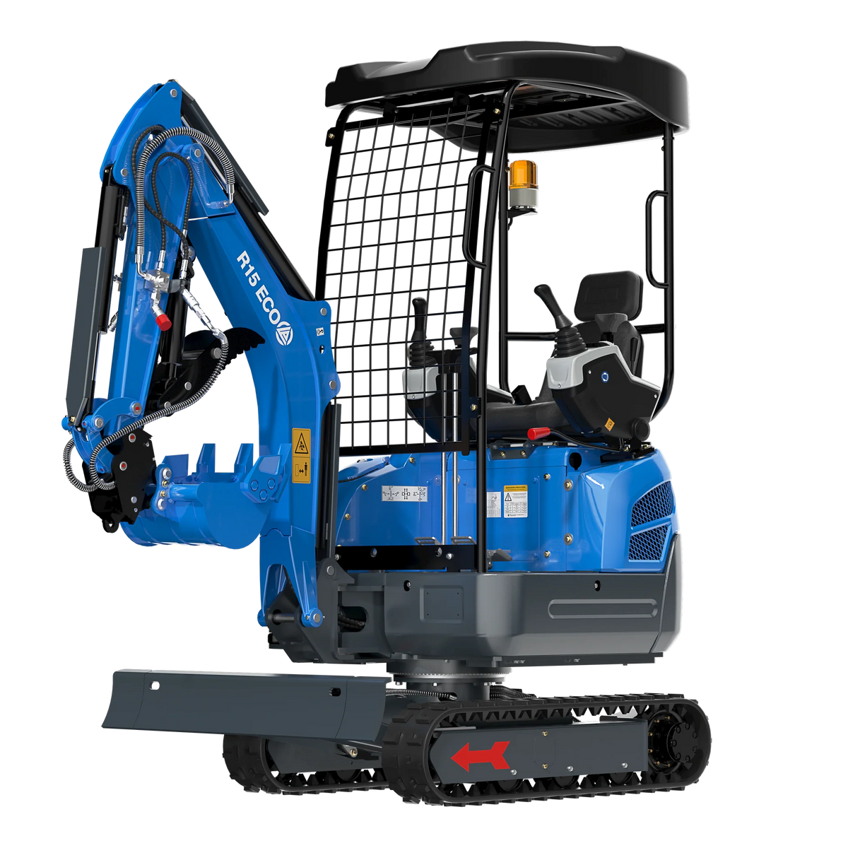 Mini-Escavadora RIPPA R15 ECO — 1,5 Ton Motor Kubota