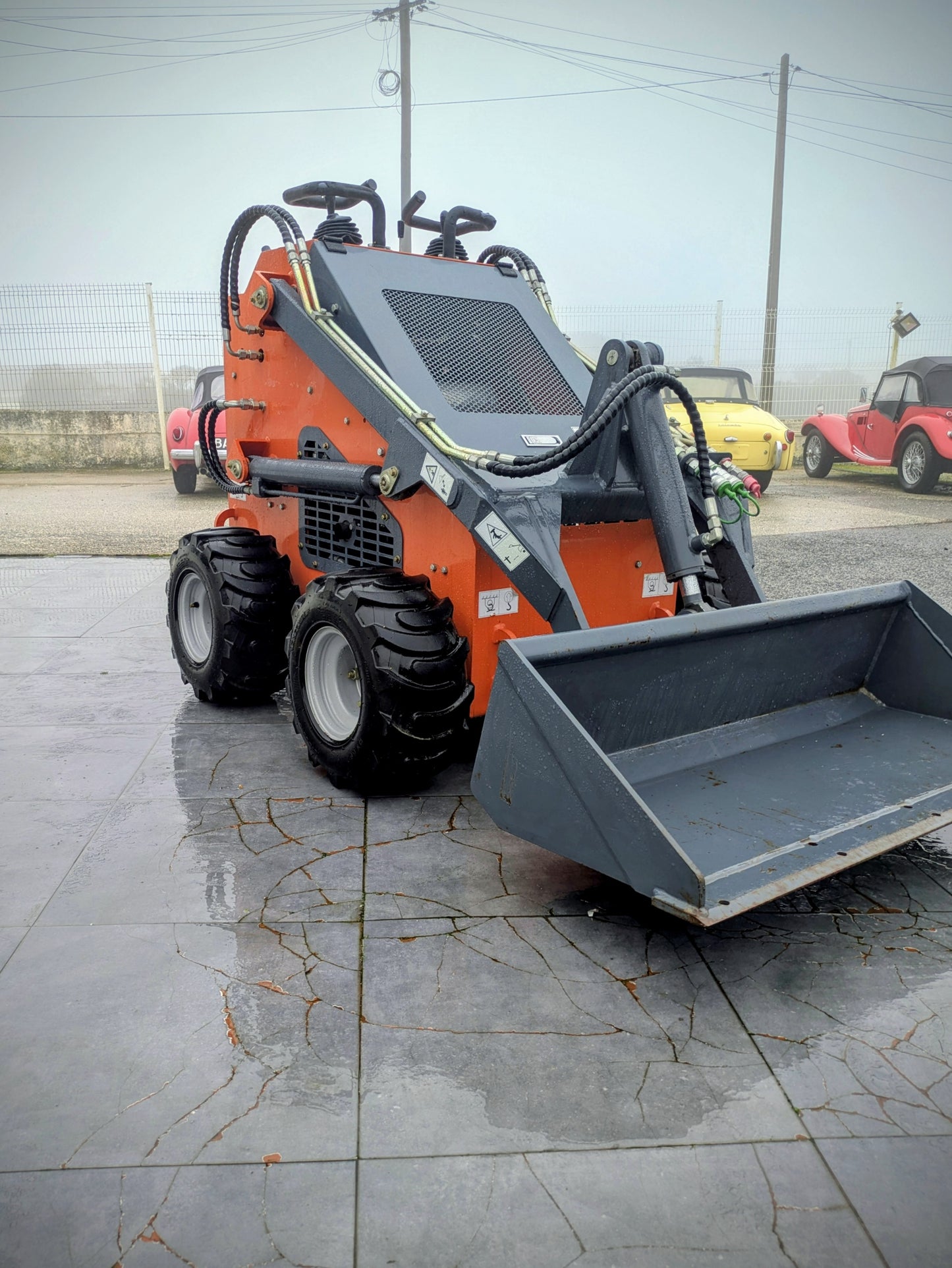 Mini Pa carregadora PLUS POWER VHT-380 de pneus