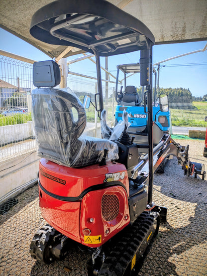 Mini Escavadora XN12-8 com 3 balde e engate rapido