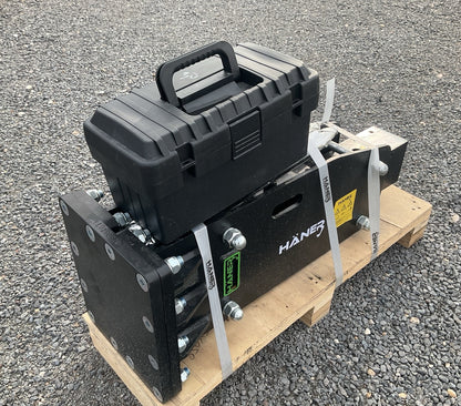 Martelo hidráulico Haener HX500SA para miniescavadoras entre 1,5 e 4,5 toneladas